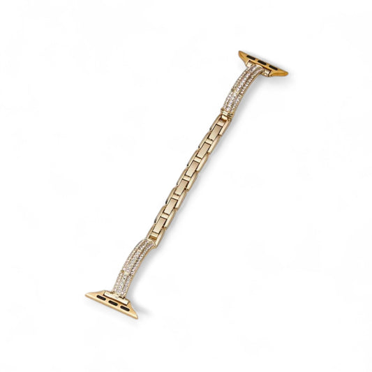 Sparkling Diamond Apple Watch Band: Slim, Stainless Steel, Series 1-Ultra