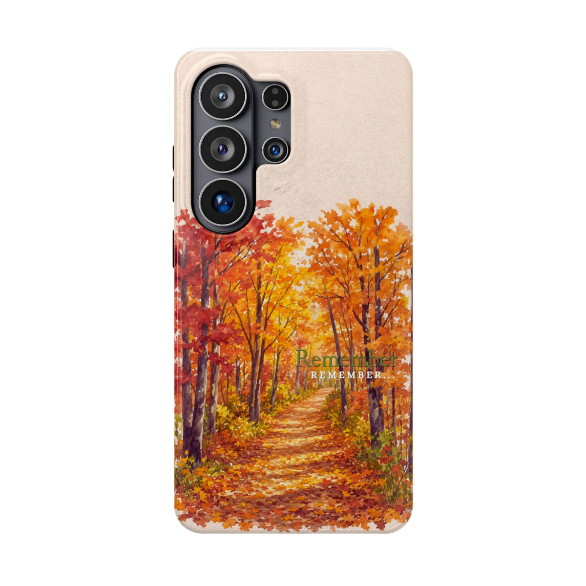 Wireless-Charging Compatible Case – Autumn Remembered – Compatible with iPhone 13–17 & Samsung Galaxy S25–S26 Series