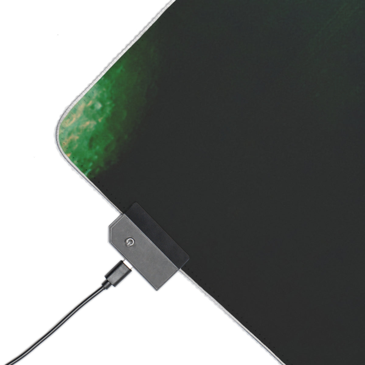 Gaming LED Desk Mat – Stitched in Darkness
