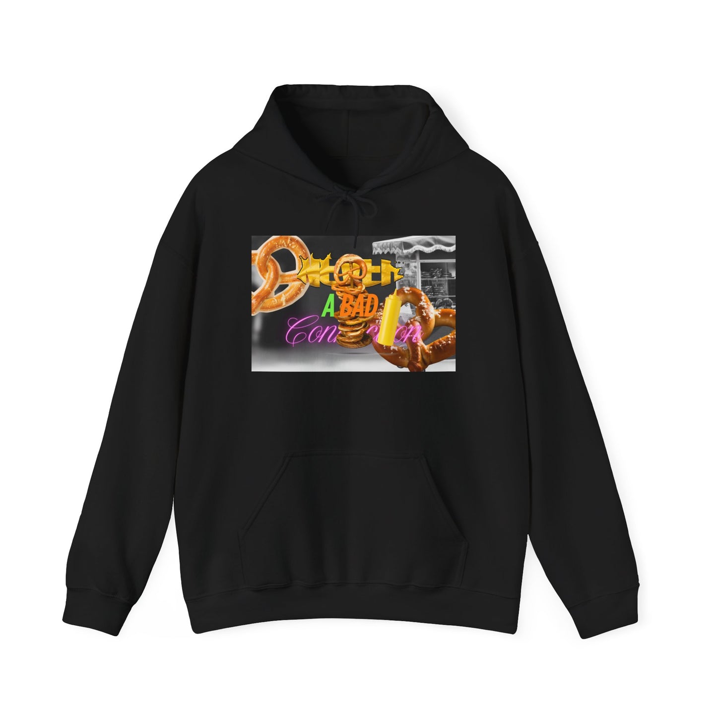 Pullover Hoodie – Never a Bad Connection Pretzel Stack Design