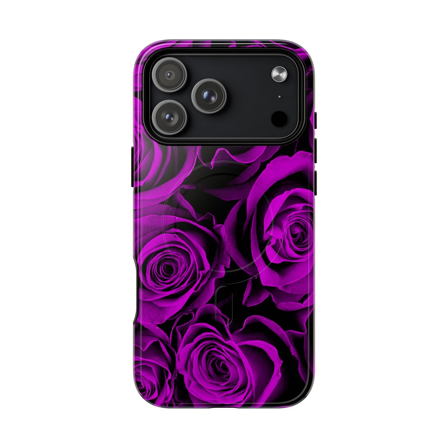 Protective Magnetic Phone Case – Amethyst Roses