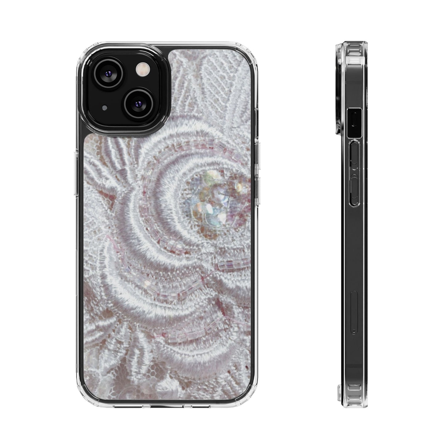 Clear Phone Case – Lace Veil