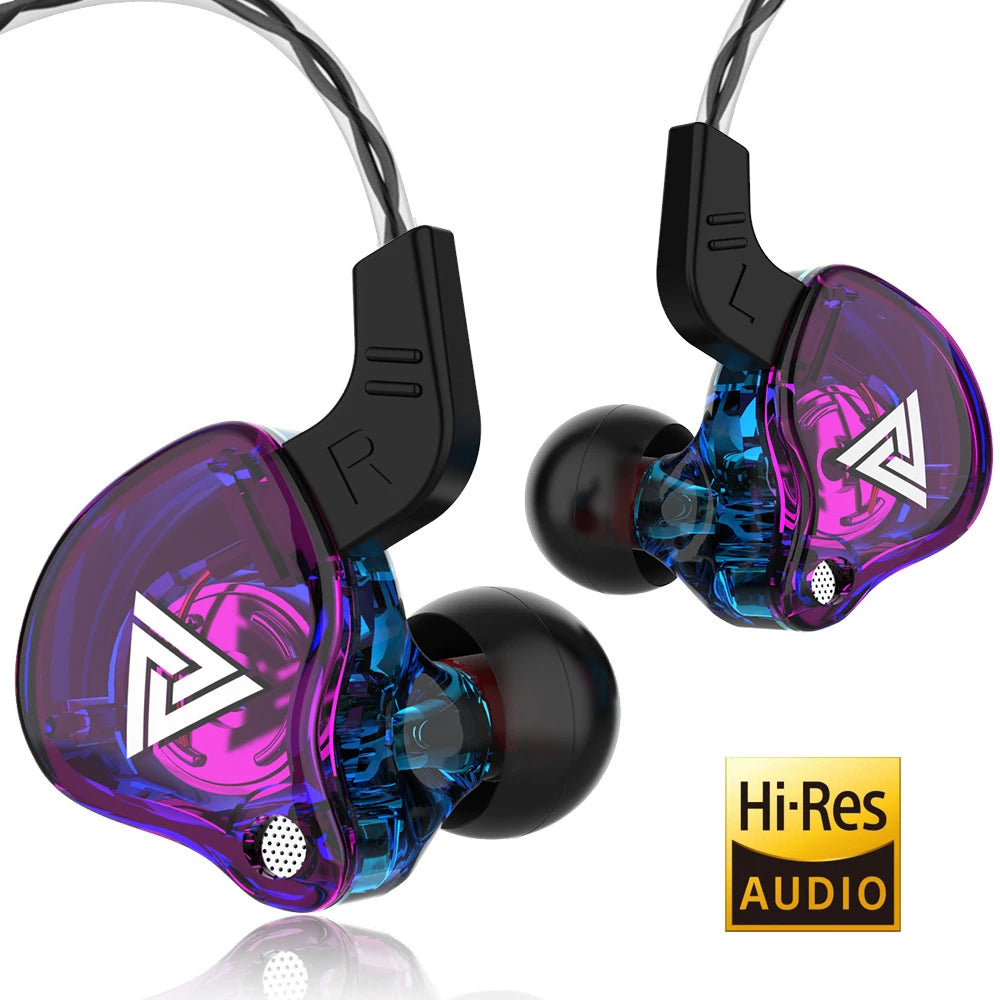 Original QKZ AK6 Copper Driver Hifi Wired Earphone 3.5MM Race Sport Headphone Bass Stereo Headset Music Earbuds in Ear with Mic
