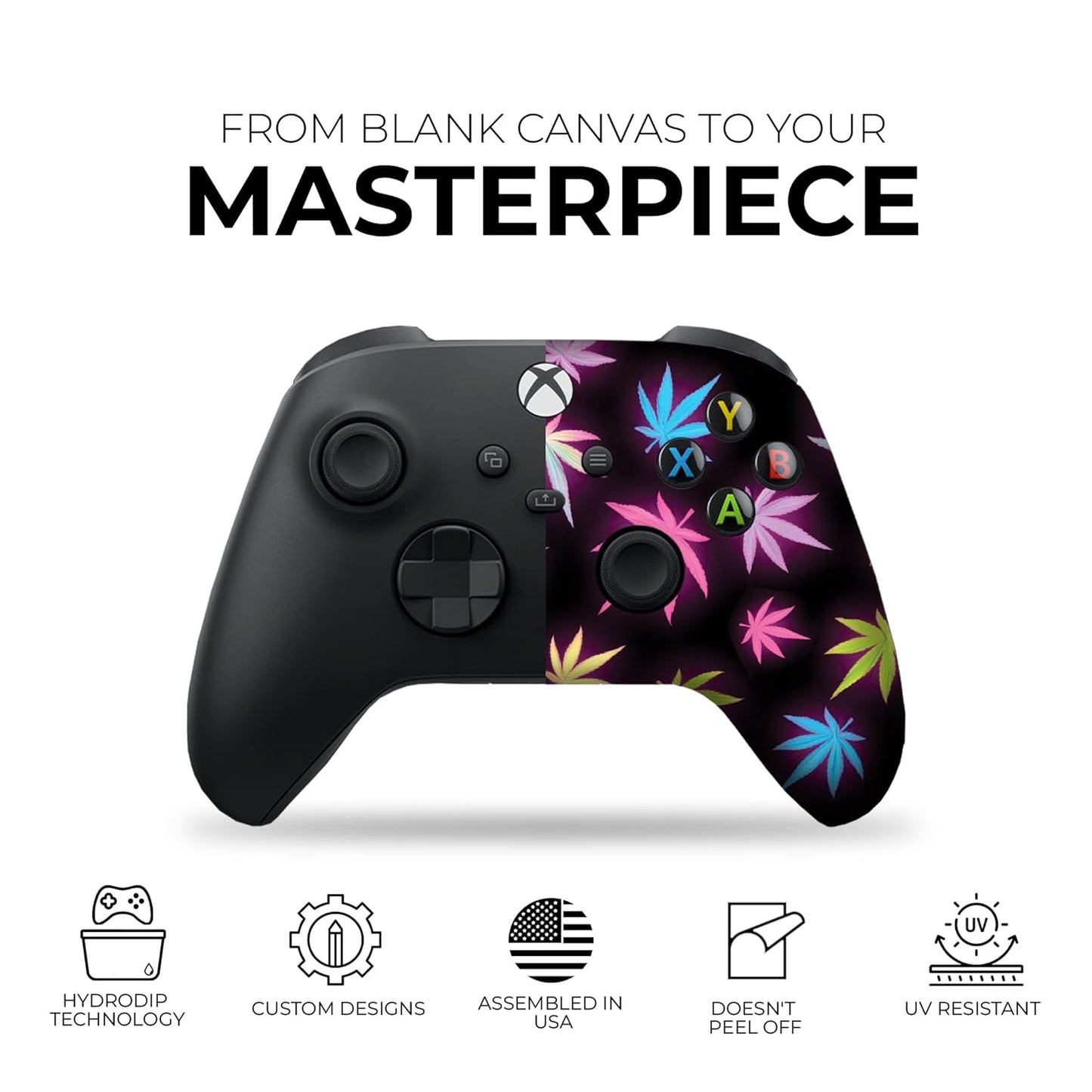 Original X-Box Modded Controller Special Edition Customized Compatible with X-Box One S/X-Box Series X/S & Windows 10 Made with Advanced Hydrodip Print Technology (Not Just a Skin)