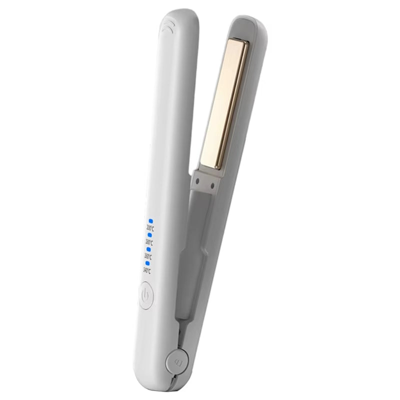 Travel Friendly Hair Straightener Wireless and Rechargeable Hair Iron 4 Heat Levels Hair Styling Tool PET Texture