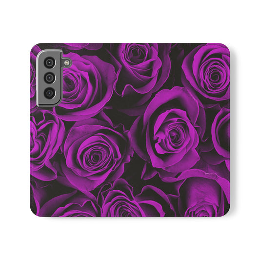 Flip Case – Amethyst Roses