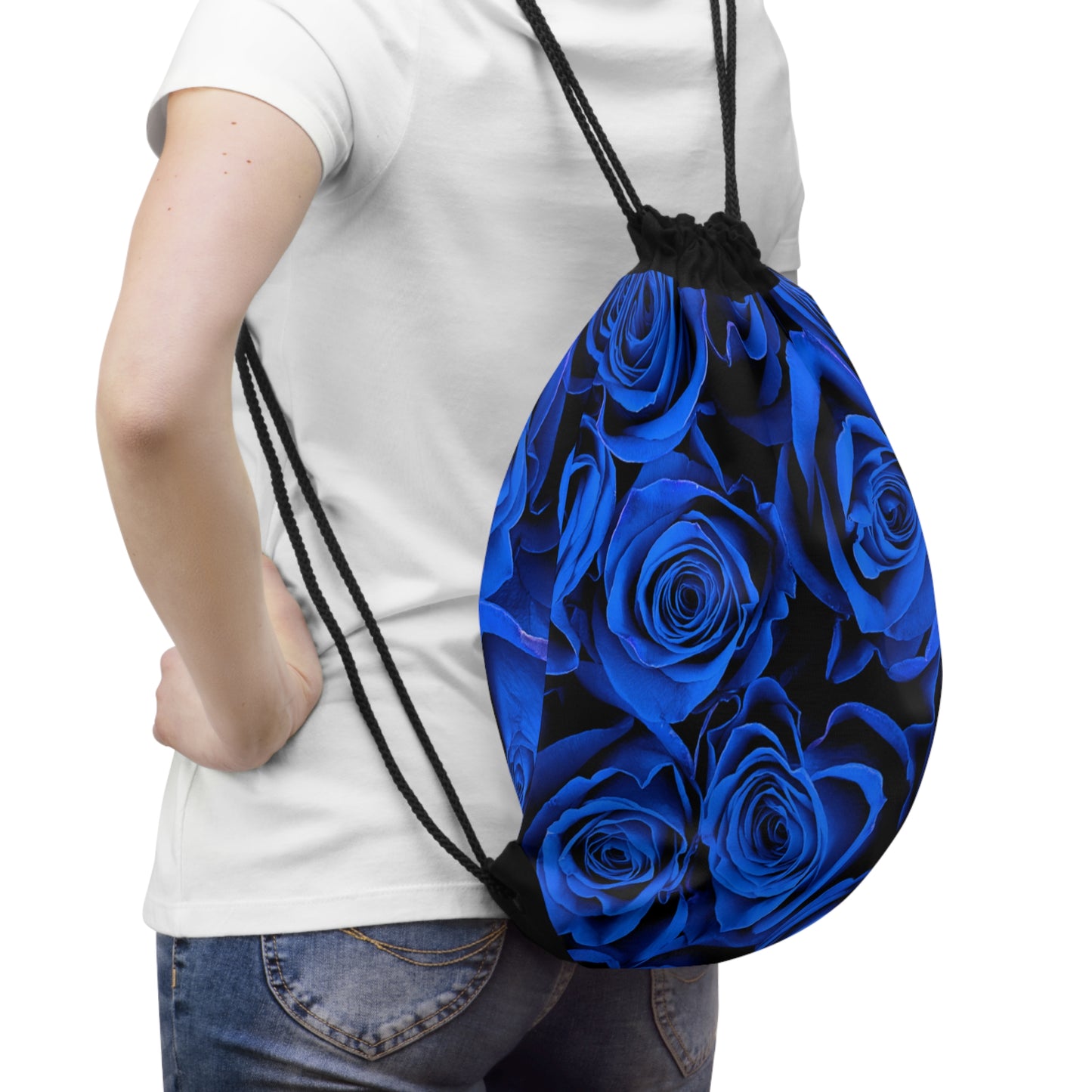 Drawstring Bag – Midnight Bloom