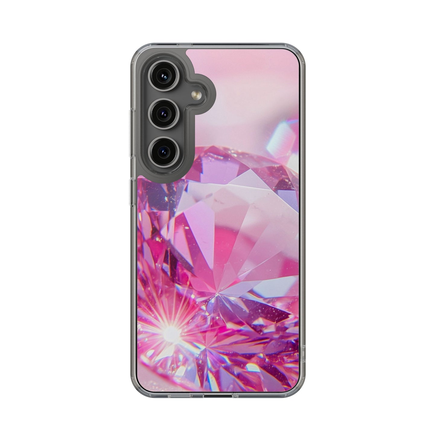 Clear Phone Case – Pink Ice