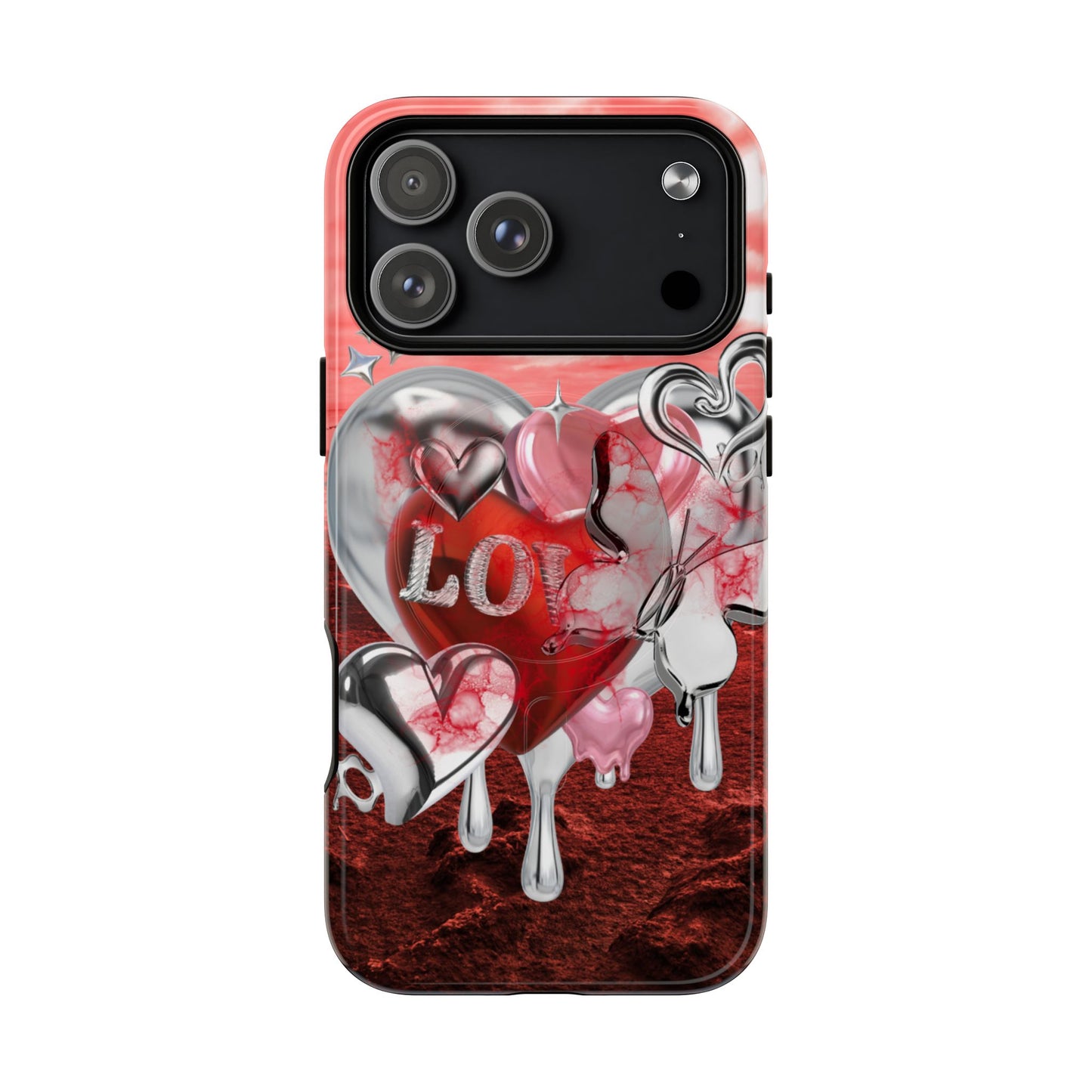 Protective Magnetic Phone Case – Chrome Love