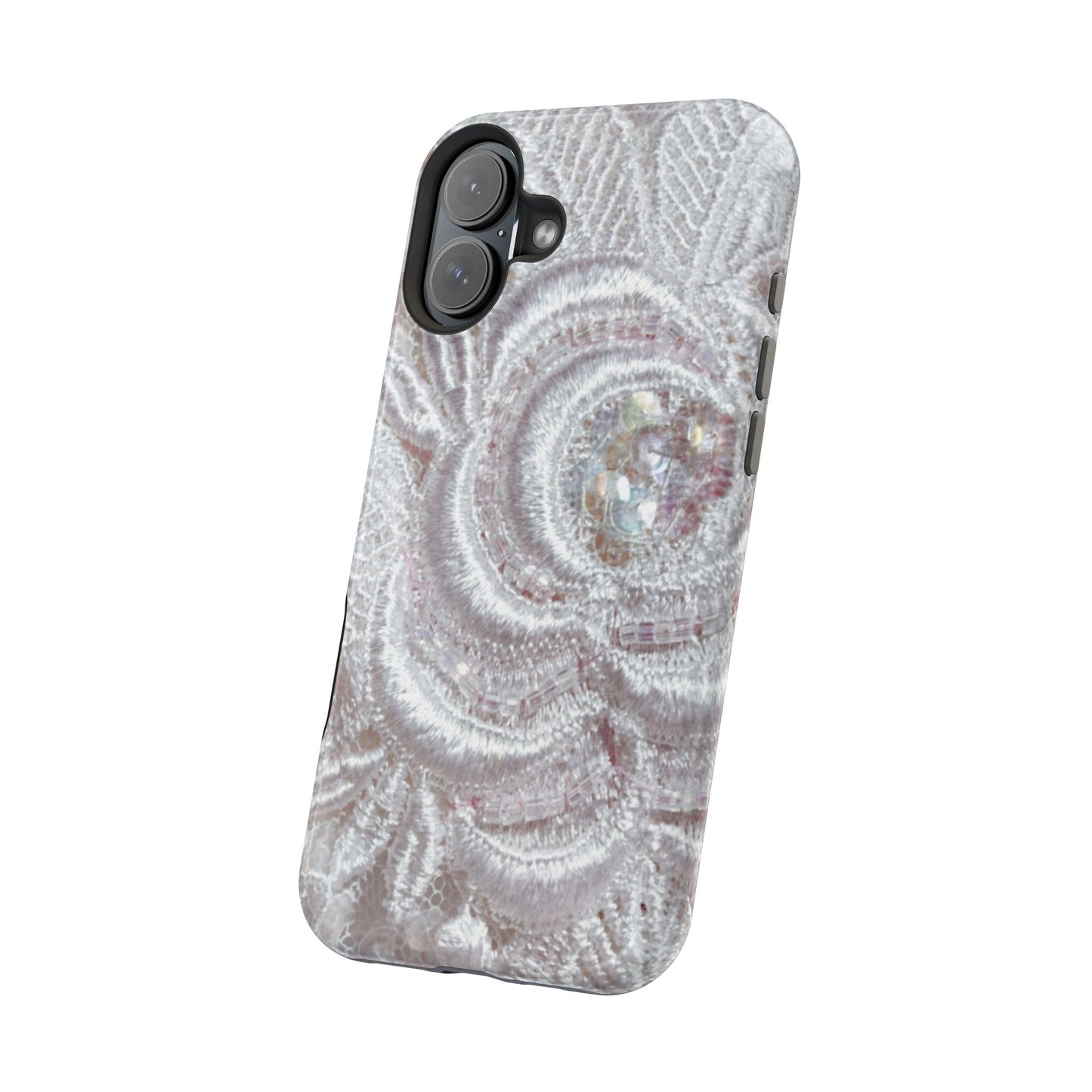 Wireless-Charging Compatible Case – Lace Veil