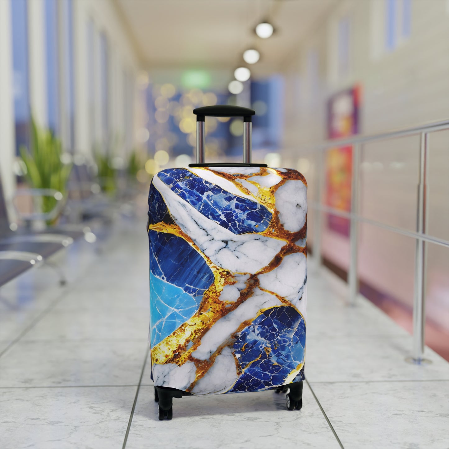 Luggage Cover – Sapphire Vein
