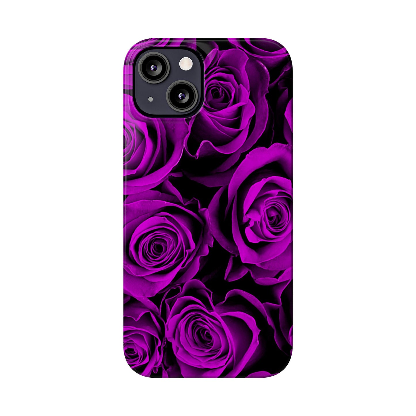 Slim Phone Case – Amethyst Roses