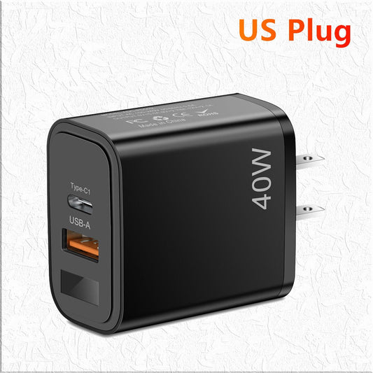 USB Wall Charger – 40W Fast Charging