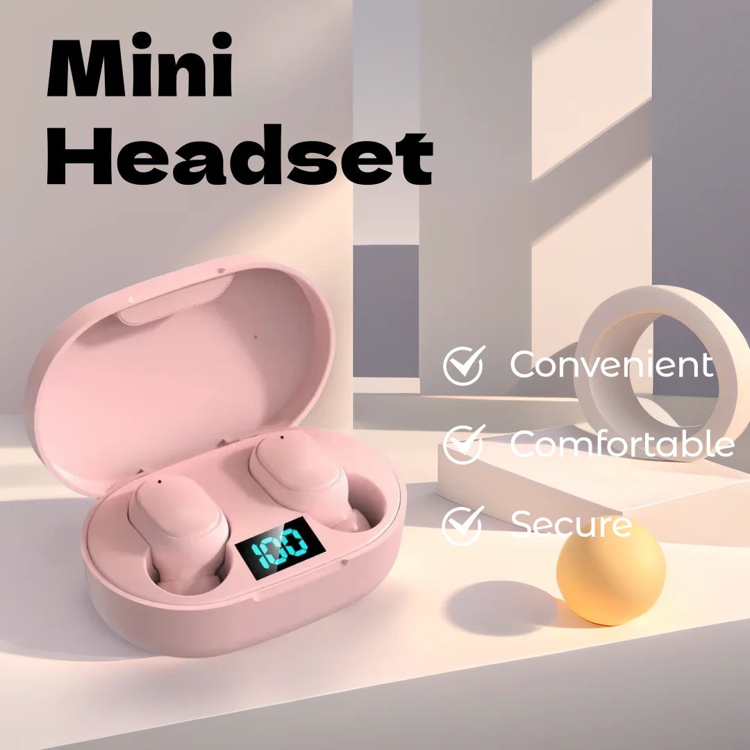 E6S Wireless Bluetooth Earphones TWS Bluetooth Headset Wireless Earbuds Noise Cancelling Earphones with Mic Headphones Sport