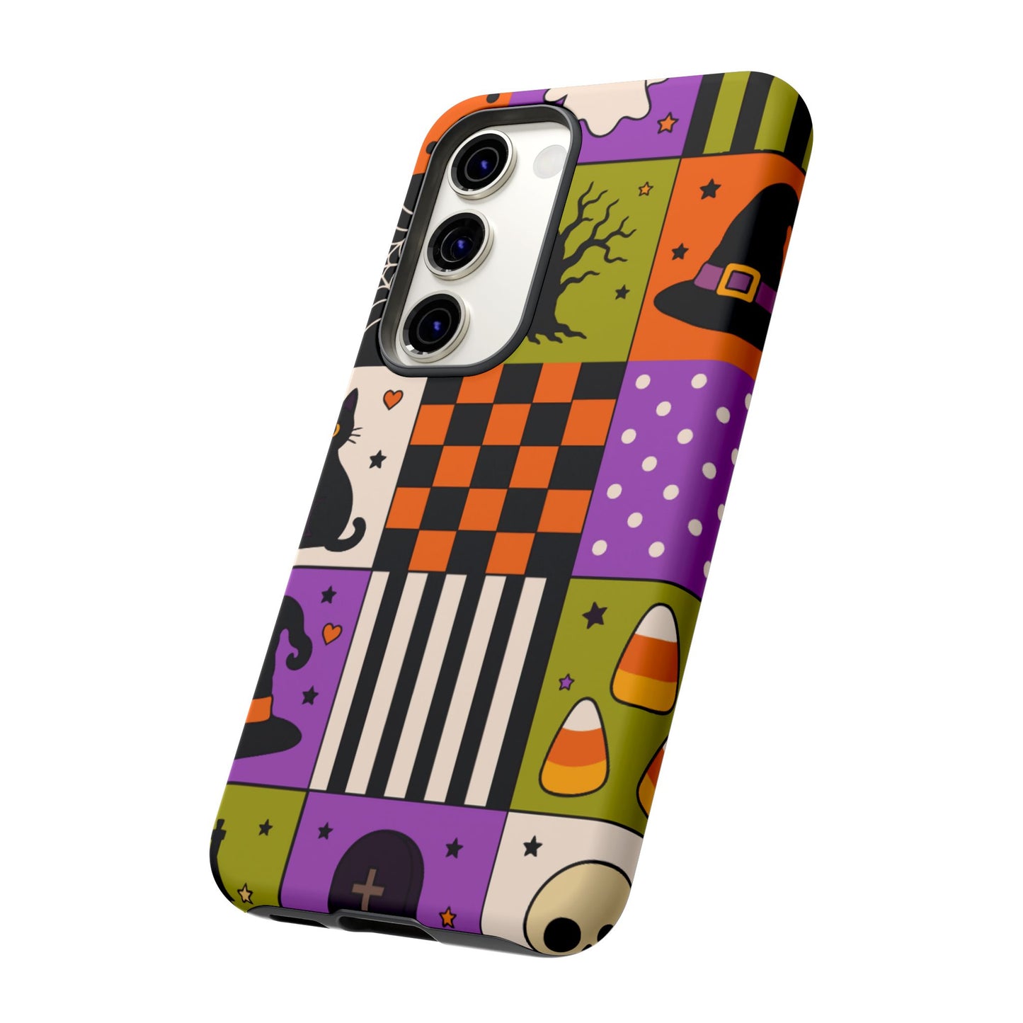 Protective Phone Case – Spooky Patchwork