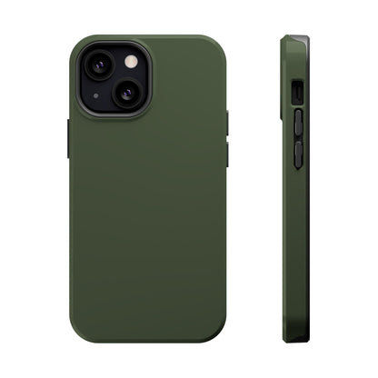 Wireless-Charging Compatible Case – Cabin Green – Compatible with iPhone 13–17 & Samsung Galaxy S25–S26 Series