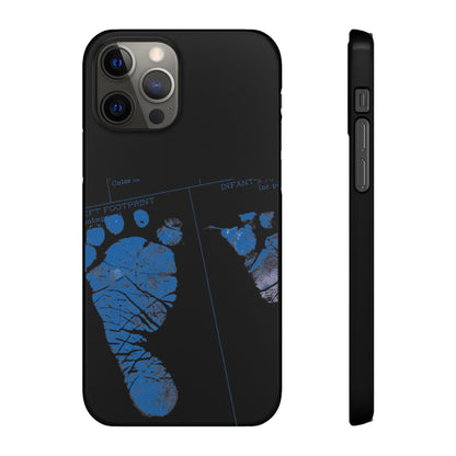 Snap Phone Case – Mom’s Little Blue Footprints