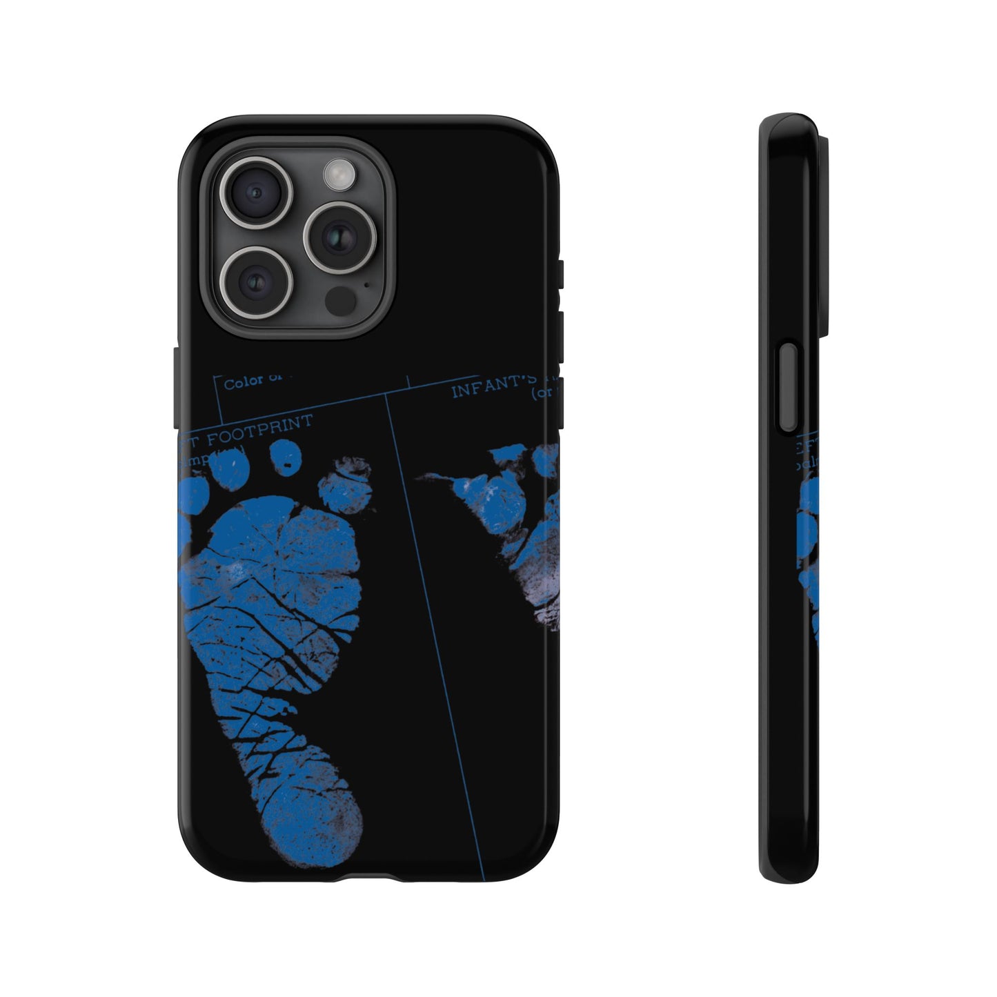 Protective Phone Case – Mom’s Little Blue Footprints