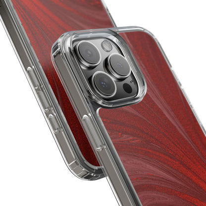 Clear Phone Case – Crimson Current