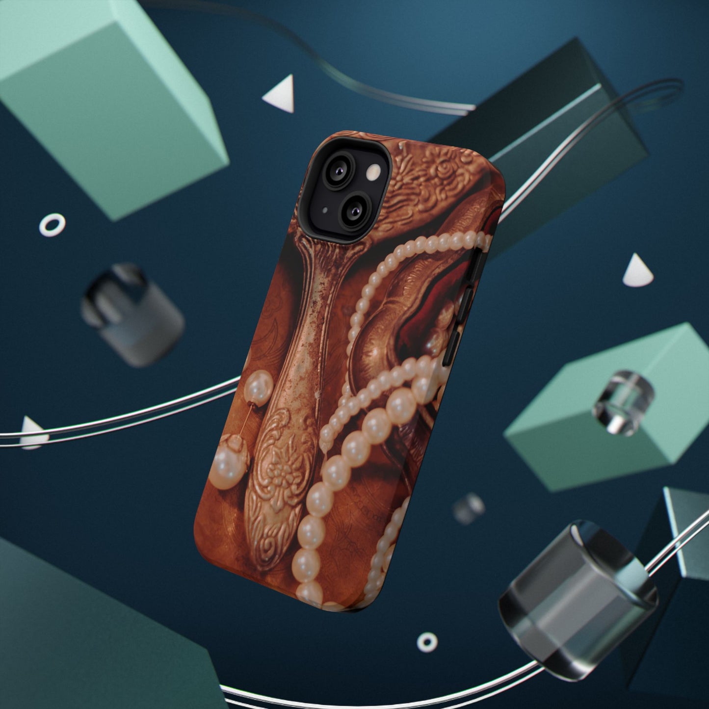Impact-Resistant Phone Case – Bronze Vanity