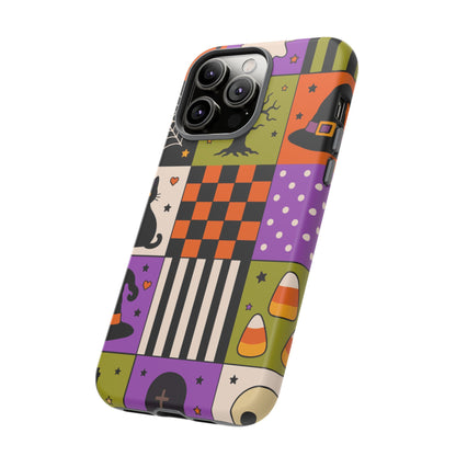 Protective Phone Case – Spooky Patchwork