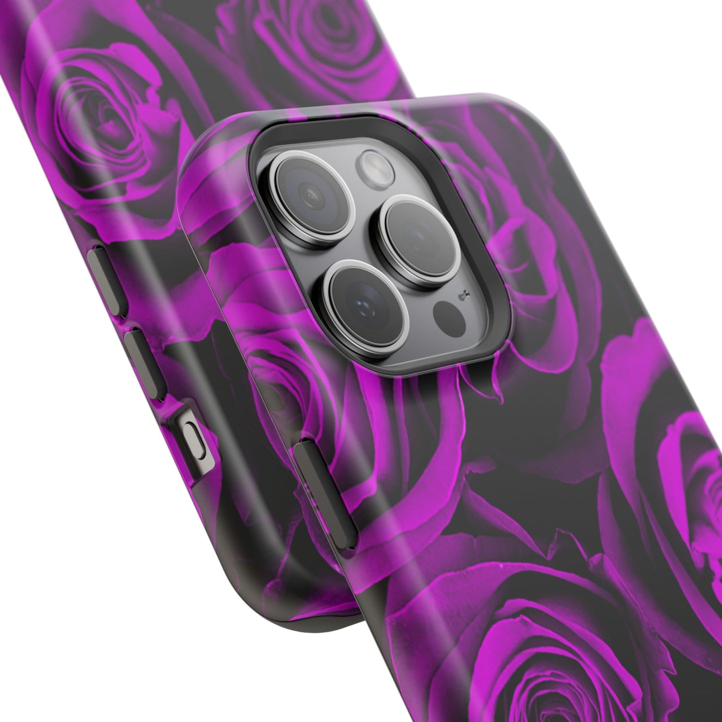 Wireless-Charging Compatible Case – Amethyst Roses
