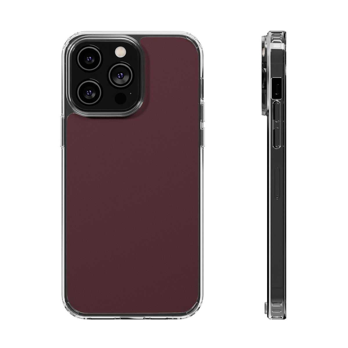 Clear Phone Case – Mulled Wine – Compatible with iPhone 13–17 & Samsung Galaxy S25–S26 Series