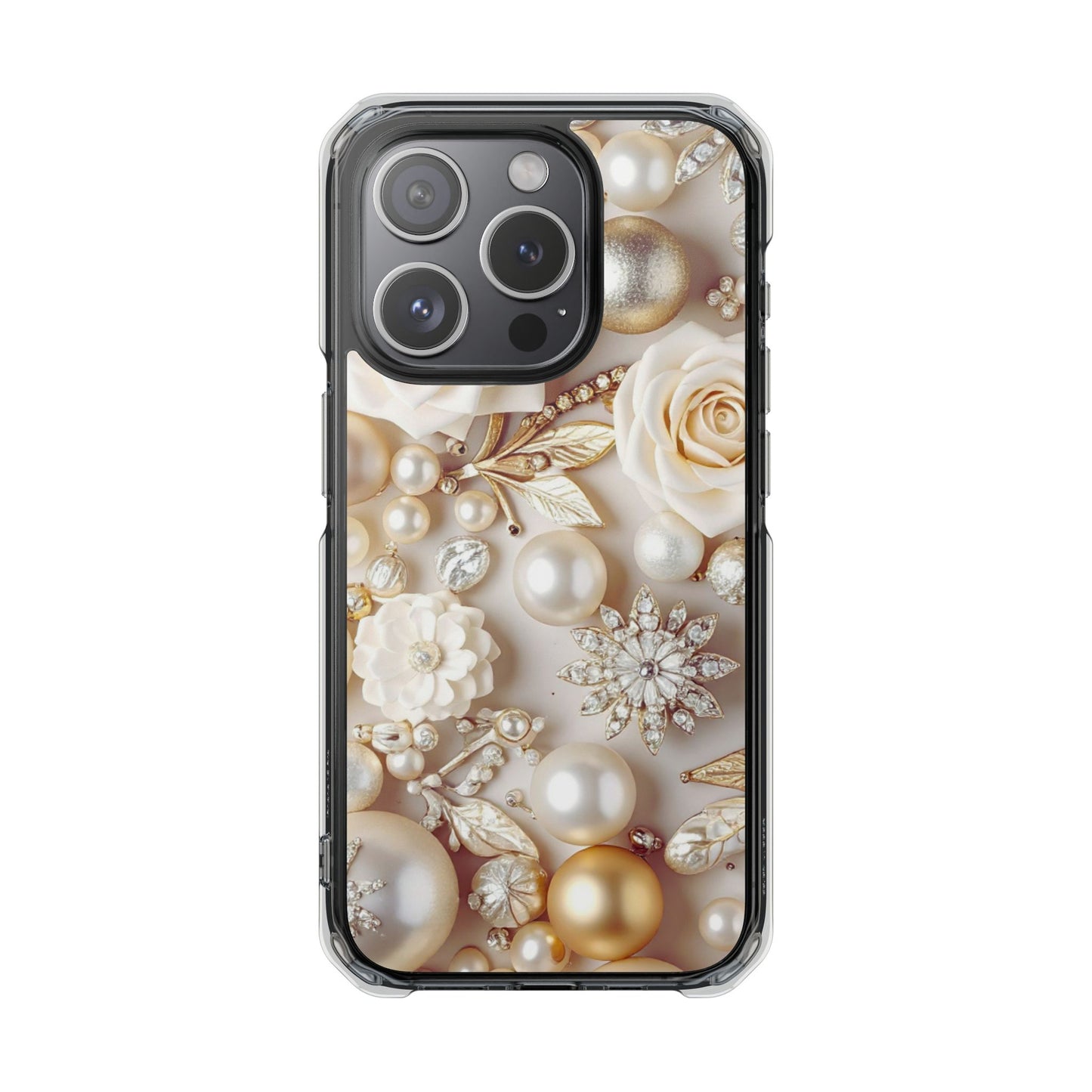 Clear Magnetic Phone Case – Ivory Opulence