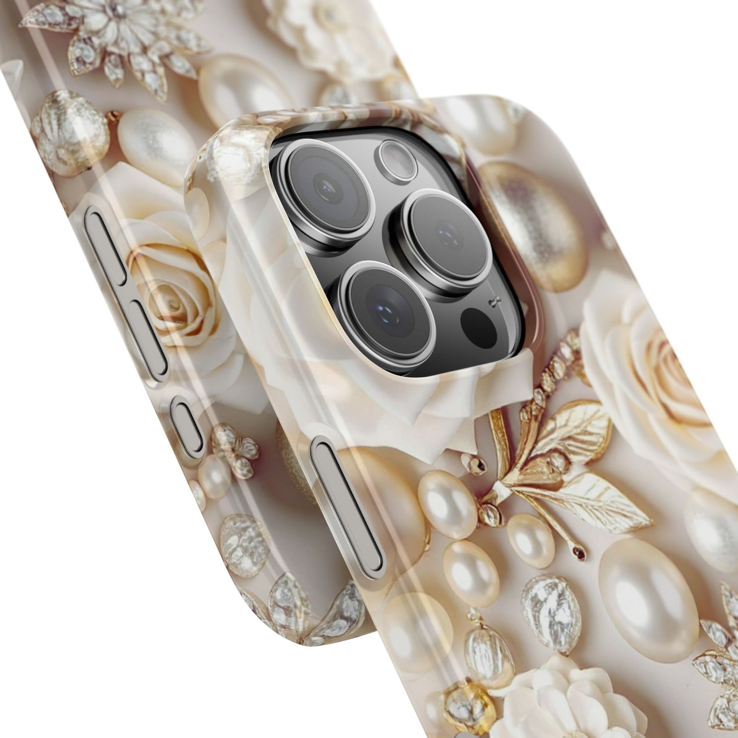 Slim Phone Case – Ivory Opulence