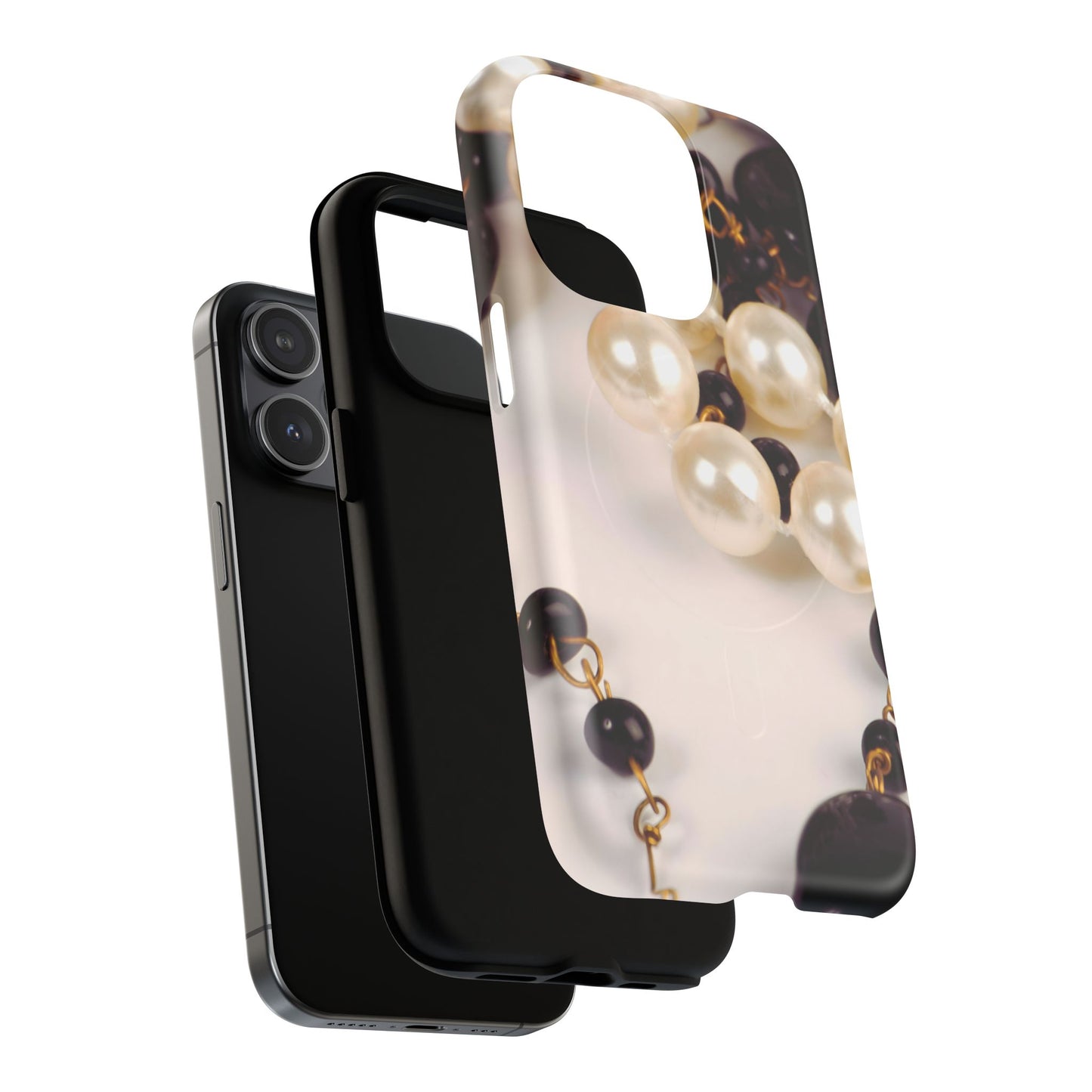 Protective Magnetic Phone Case – Noir Pearl