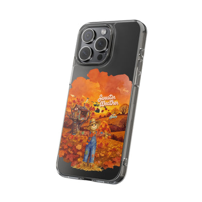 Clear Phone Case – Sweater Weather – Compatible with iPhone 13–17 & Samsung Galaxy S25–S26 Series