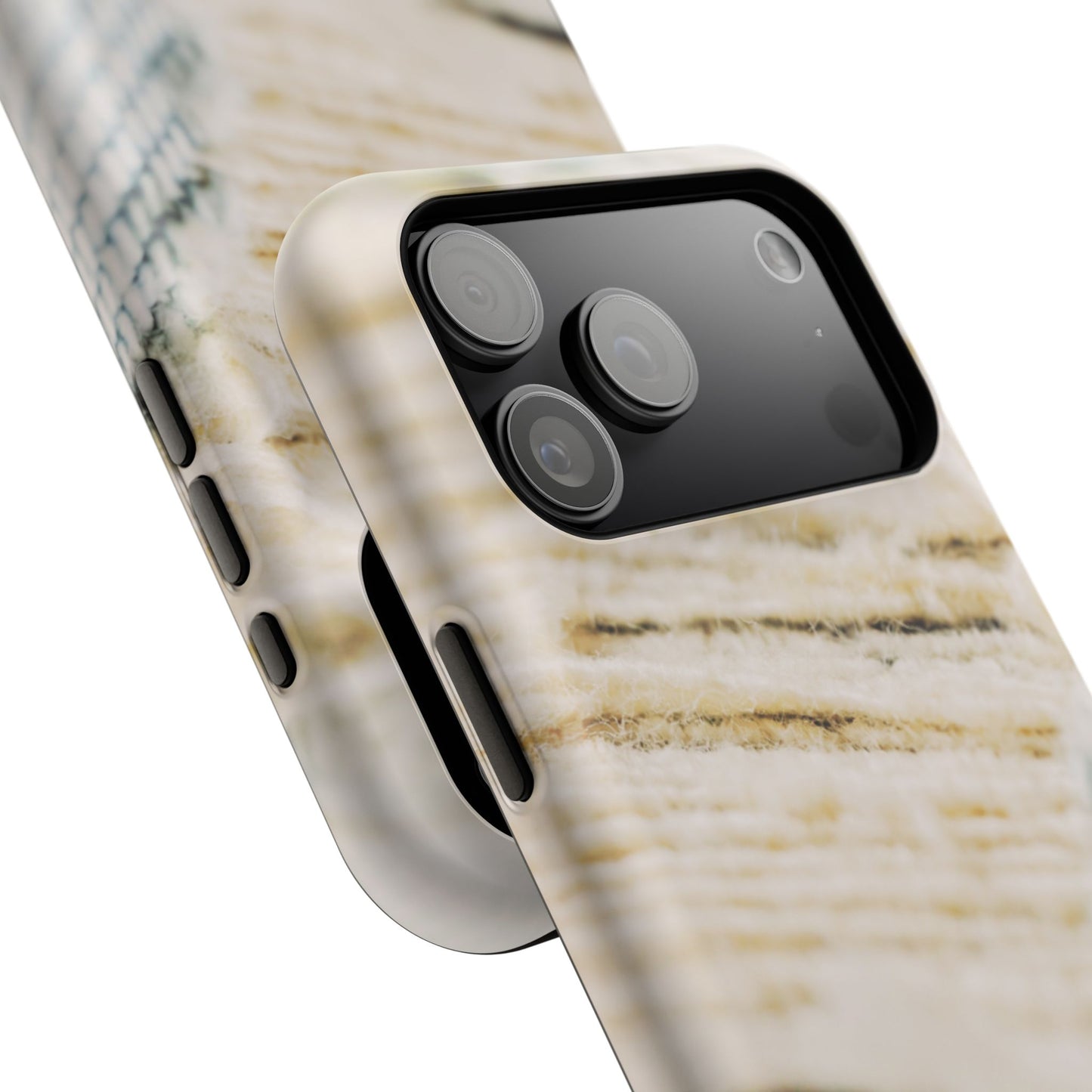 Impact-Resistant Phone Case – Woven Warmth