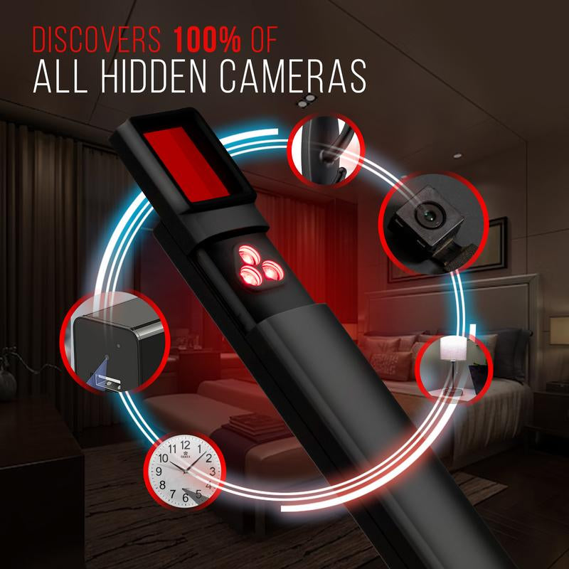 Military-Grade Hidden Camera & GPS Detector: 8th Street, Hotel/Airbnb Safety