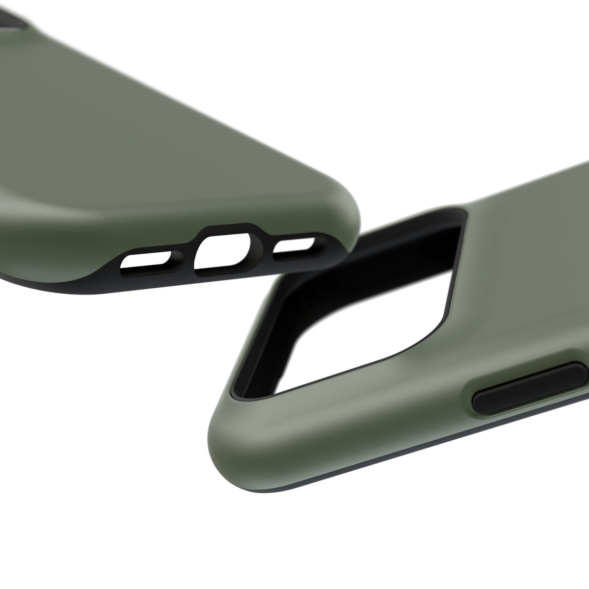 Impact-Resistant Phone Case — Military Green Protective Shockproof Cover