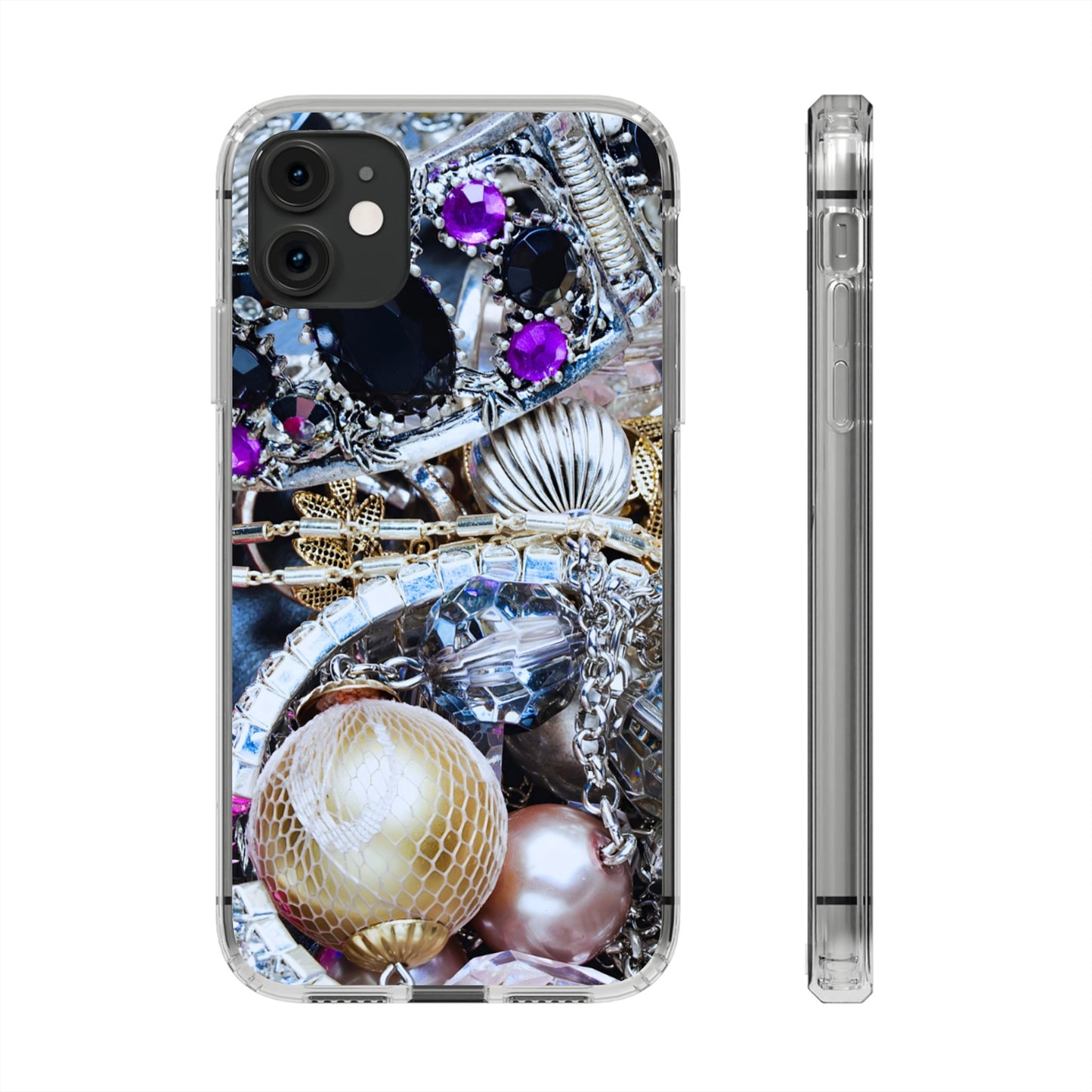 Clear Phone Case – Chrome Jewel
