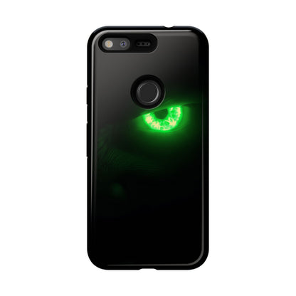 Protective Phone Case – Neon Green Monster Eyes