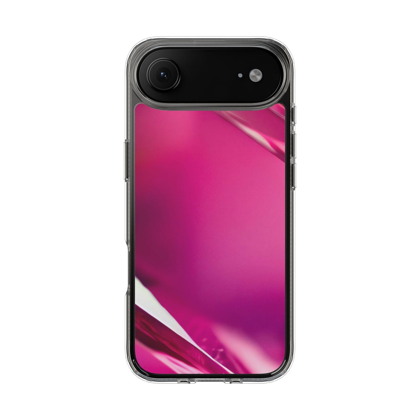 Clear Phone Case – Magenta Motion