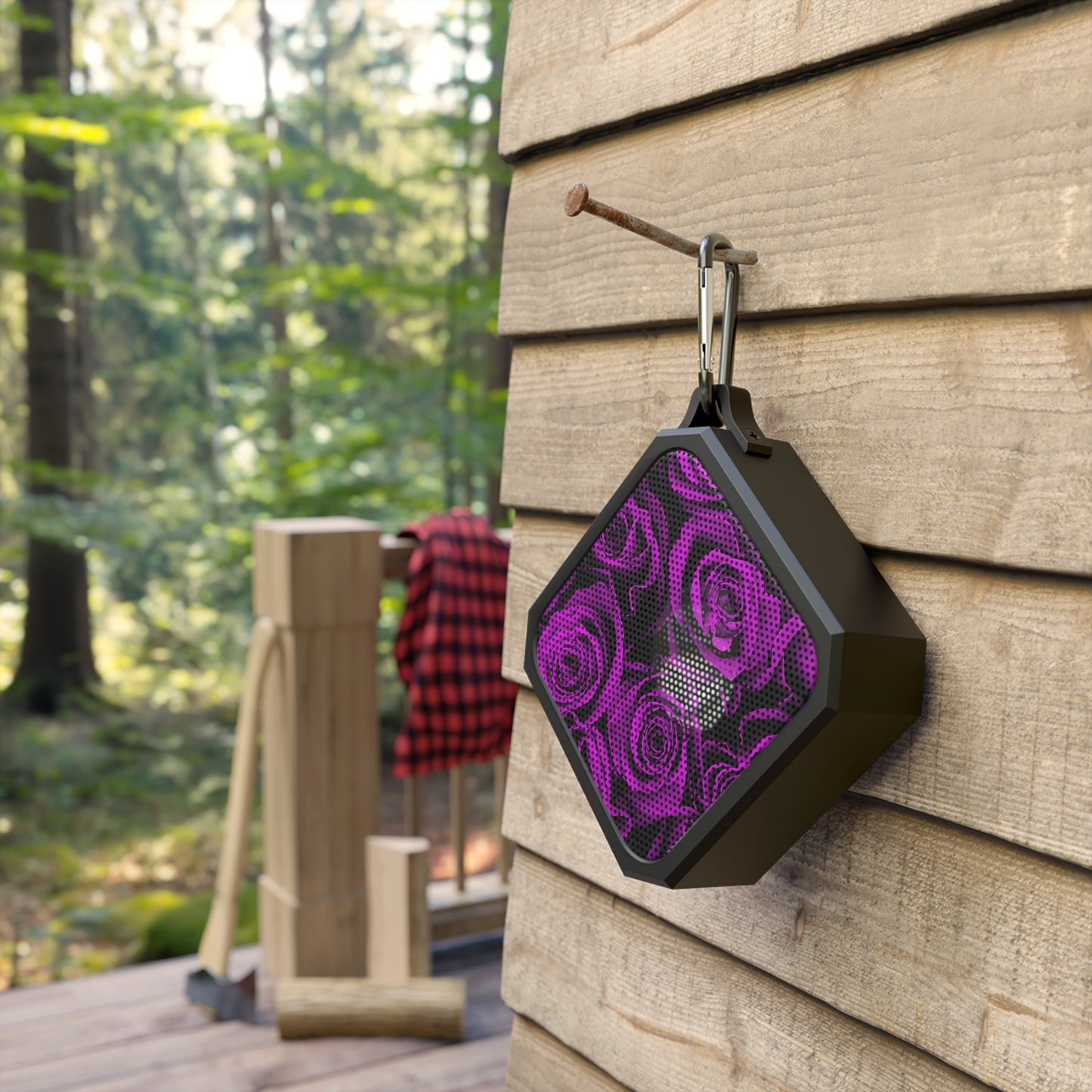 Water-Resistant Bluetooth Speaker – Amethyst Roses