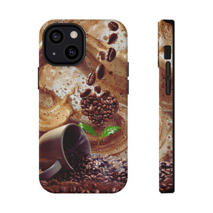 Impact-Resistant Phone Case – Love at First Sip – Compatible with iPhone 11–17 & Samsung Galaxy S22–S26 Series