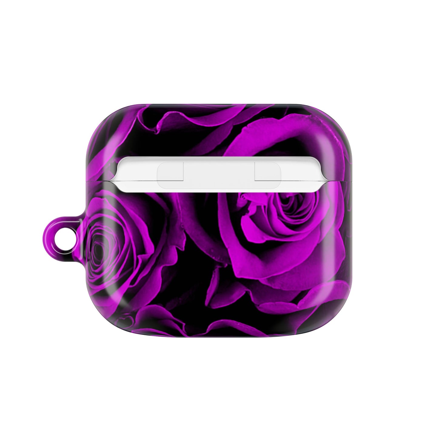 Earbud Case Cover – Amethyst Roses