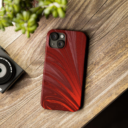 Slim Phone Case — Crimson Current