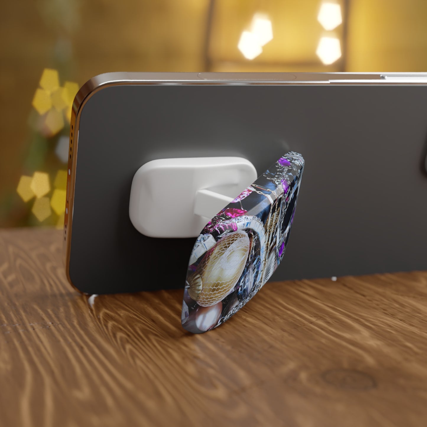 Phone Grip – Chrome Jewel