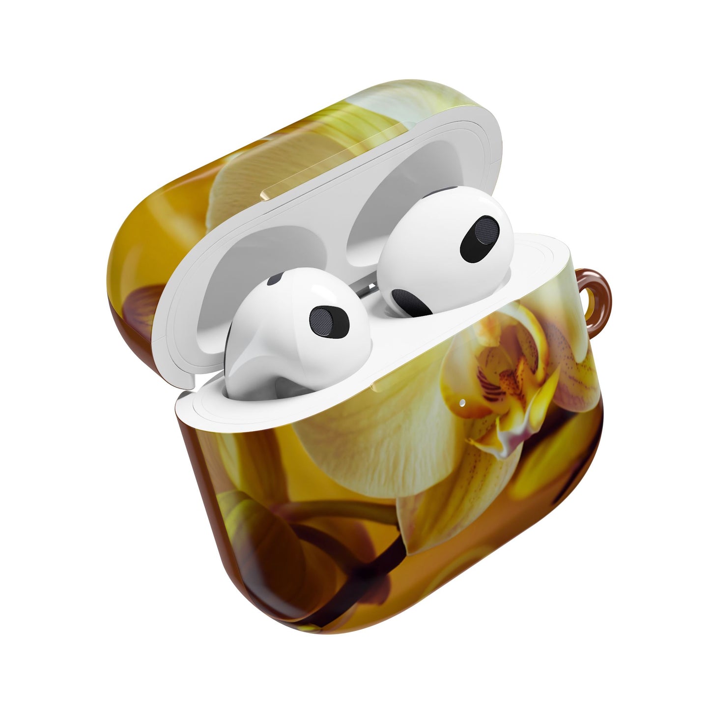 Earbud Case Cover – Amber Orchid