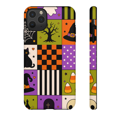 Protective Phone Case – Spooky Patchwork