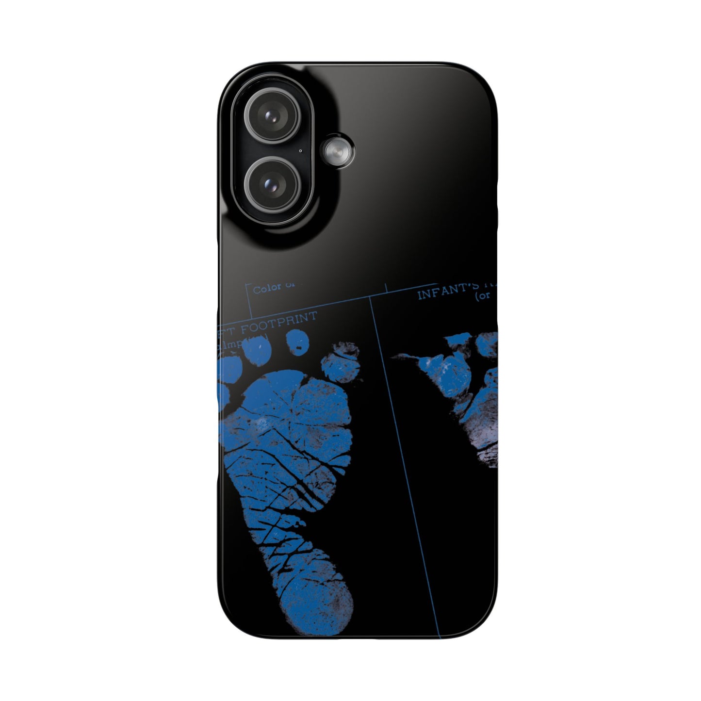 Snap Phone Case – Mom’s Little Blue Footprints