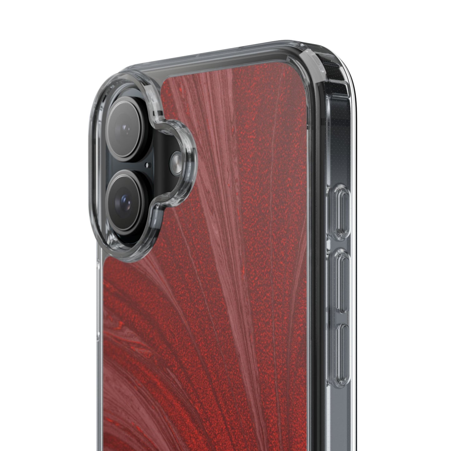Clear Phone Case – Crimson Current