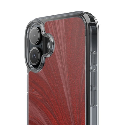 Clear Phone Case – Crimson Current