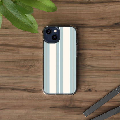 Clear Phone Case – Coastal Stripe