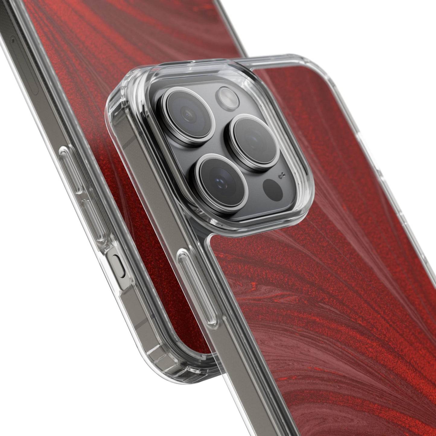 Clear Phone Case – Crimson Current