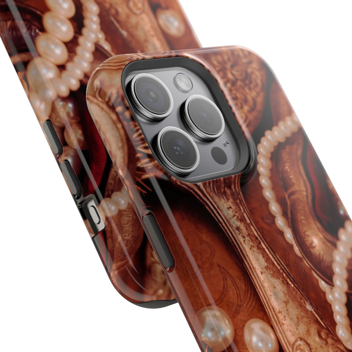 Impact-Resistant Phone Case – Bronze Vanity